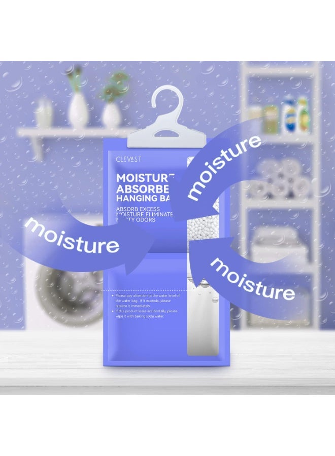 CLEVAST Moisture Absorbers Packets 10 Pack, Dehumidifier Bags for Closet, Unscented Hanging Humidity Absorber in Wardrobes, Bedrooms, Bathrooms(Net Wt. 230g/Pack) - Image 3